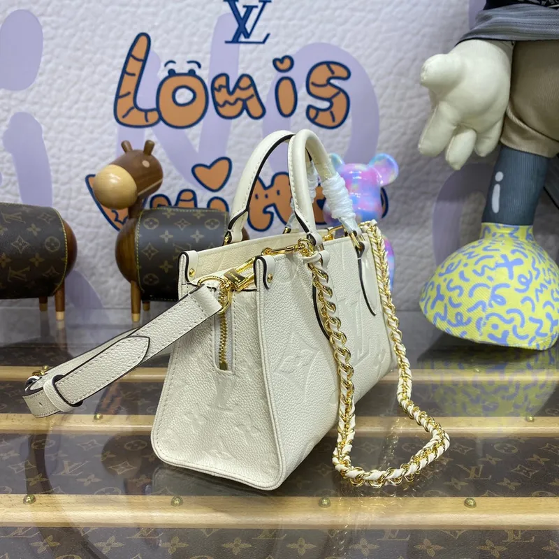 LV M23698 Louis Vuitton OnTheGo  East West Tote Bag Cream