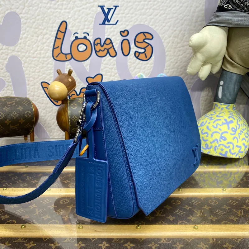 LV M23709 Louis Vuitton Takeoff Messenger Bag Atlantic Blue