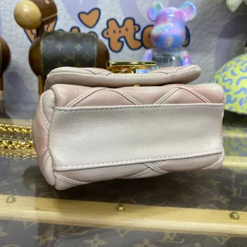 LV M82752 Louis Vuitton Pico GO 14 Bag  Beige/Pink