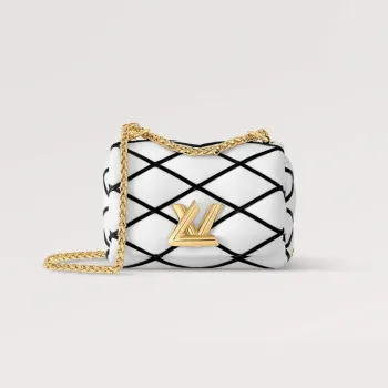 LV M23762 Louis Vuitton Pico GO 14 Bag  White/Black