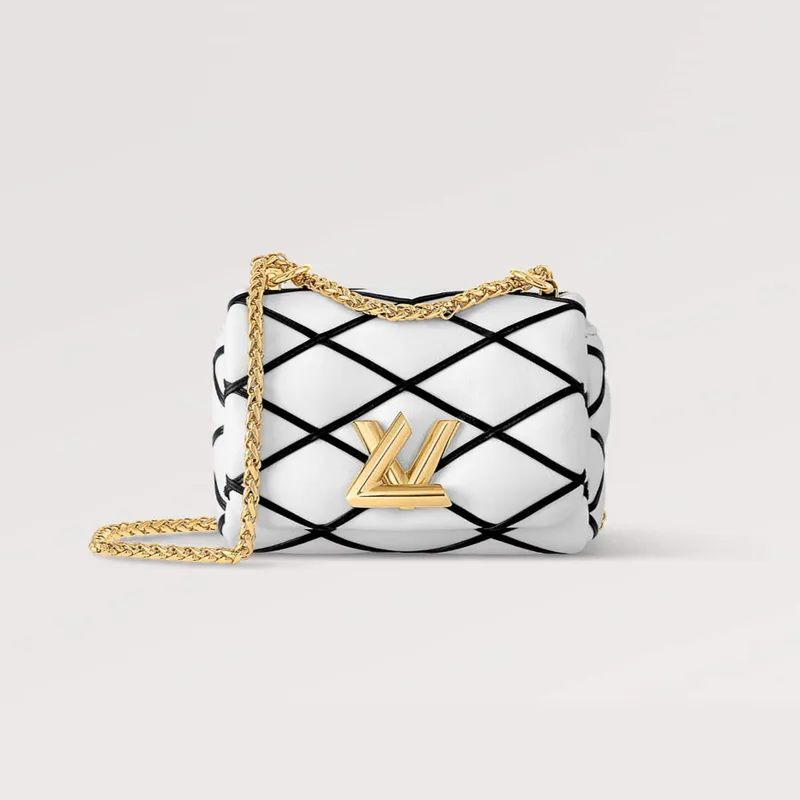 LV M23762 Louis Vuitton Pico GO 14 Bag  White/Black