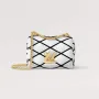 LV M23762 Louis Vuitton Pico GO 14 Bag  White/Black