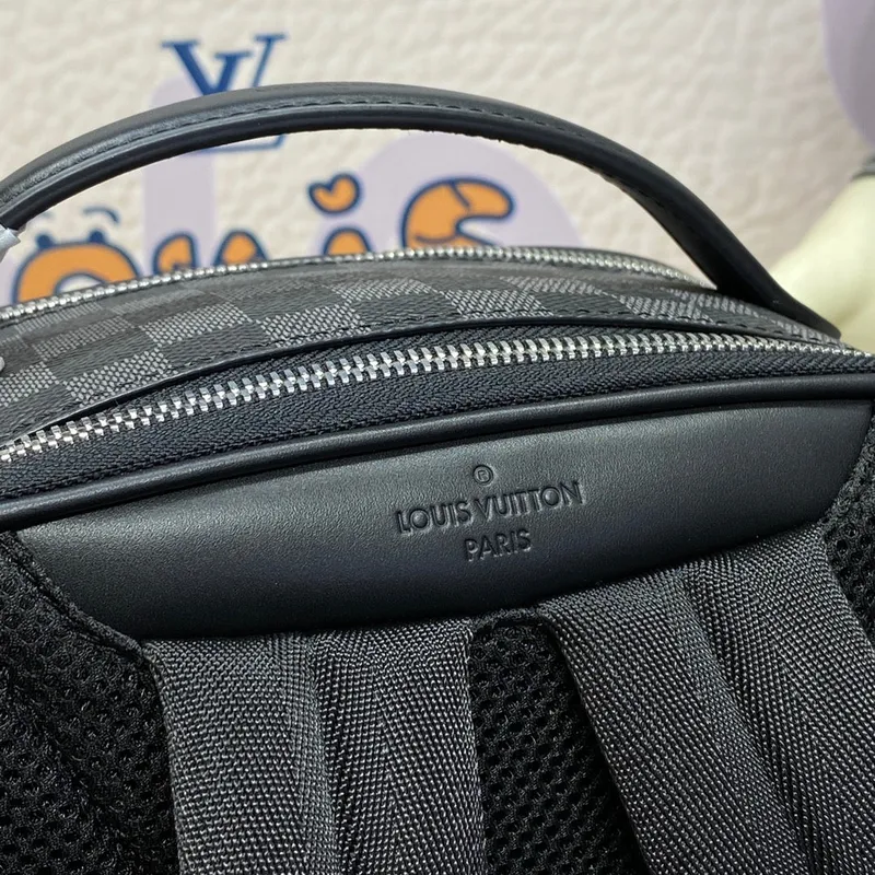 LV N40499 Louis Vuitton Avenue Backpack Damier Graphite coated canvas