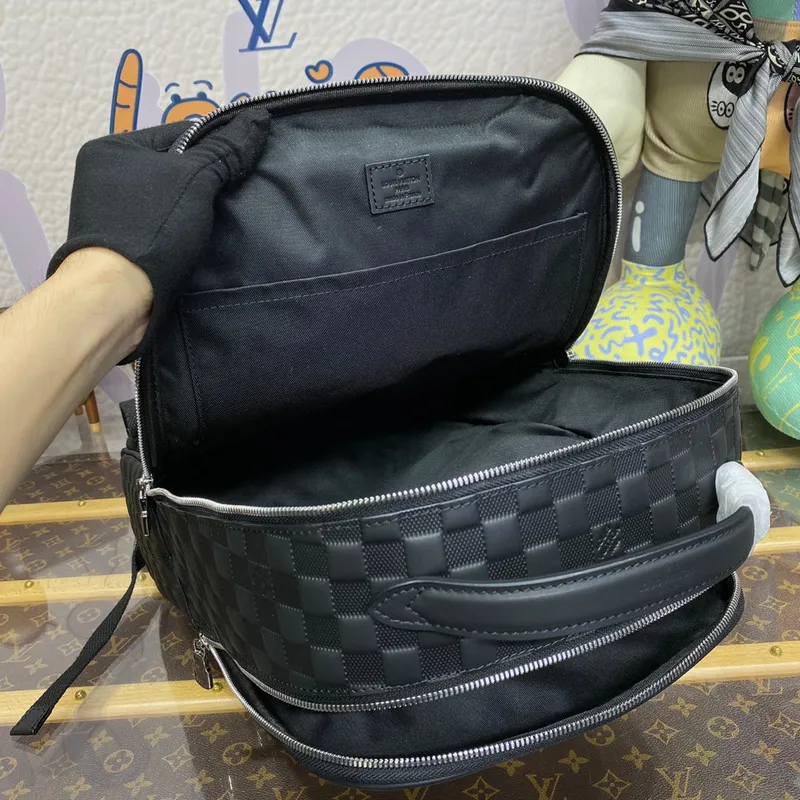 LV N40501 Louis Vuitton Avenue Backpack Damier Infini cowhide leather
