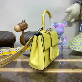 LV M22616 Louis Vuitton Cluny Mini Epi  Leather Bag  Jaune Plume Yellow