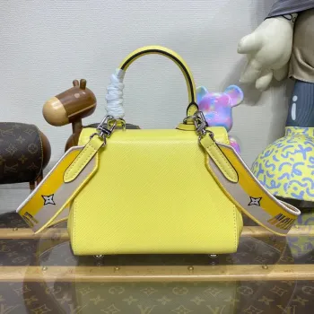 LV M22616 Louis Vuitton Cluny Mini Epi  Leather Bag  Jaune Plume Yellow
