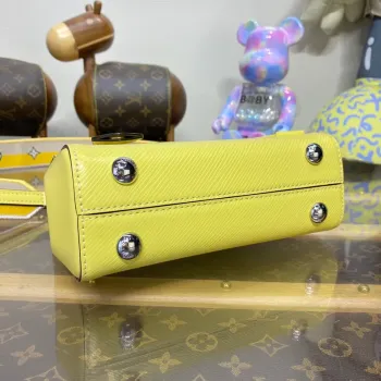 LV M22616 Louis Vuitton Cluny Mini Epi  Leather Bag  Jaune Plume Yellow