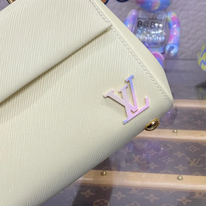 LV M22946 Louis Vuitton Cluny Mini Epi  Leather Bag  Quartz White