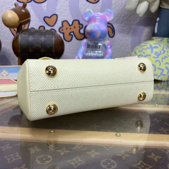 LV M22946 Louis Vuitton Cluny Mini Epi  Leather Bag  Quartz White