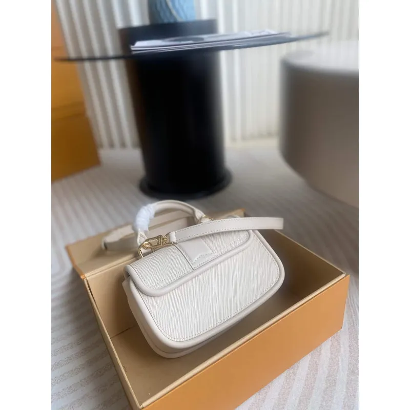 LV M22720 Louis Vuitton Hide and Seek Bag Quartz White