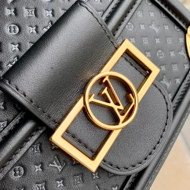 LV M22276 Louis Vuitton Dauphine MM Bag Black
