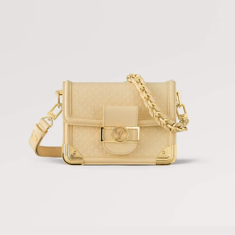 LV M22597 Louis Vuitton Mini Dauphine Black Yellow