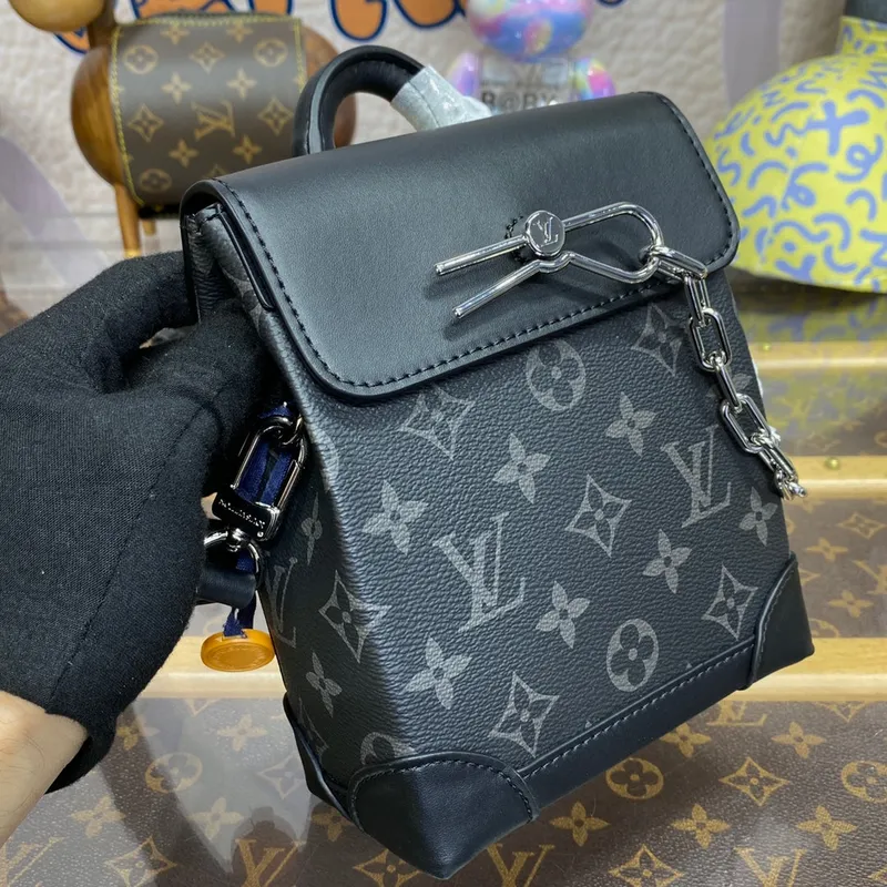 LV M82774 Louis Vuitton  Nano Steamer Bag Monogram Eclipse coated canvas