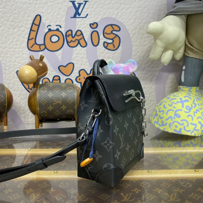 LV M82774 Louis Vuitton  Nano Steamer Bag Monogram Eclipse coated canvas