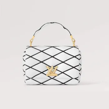 LV M22890 Louis Vuitton GO 14 MM Bag  White/Black