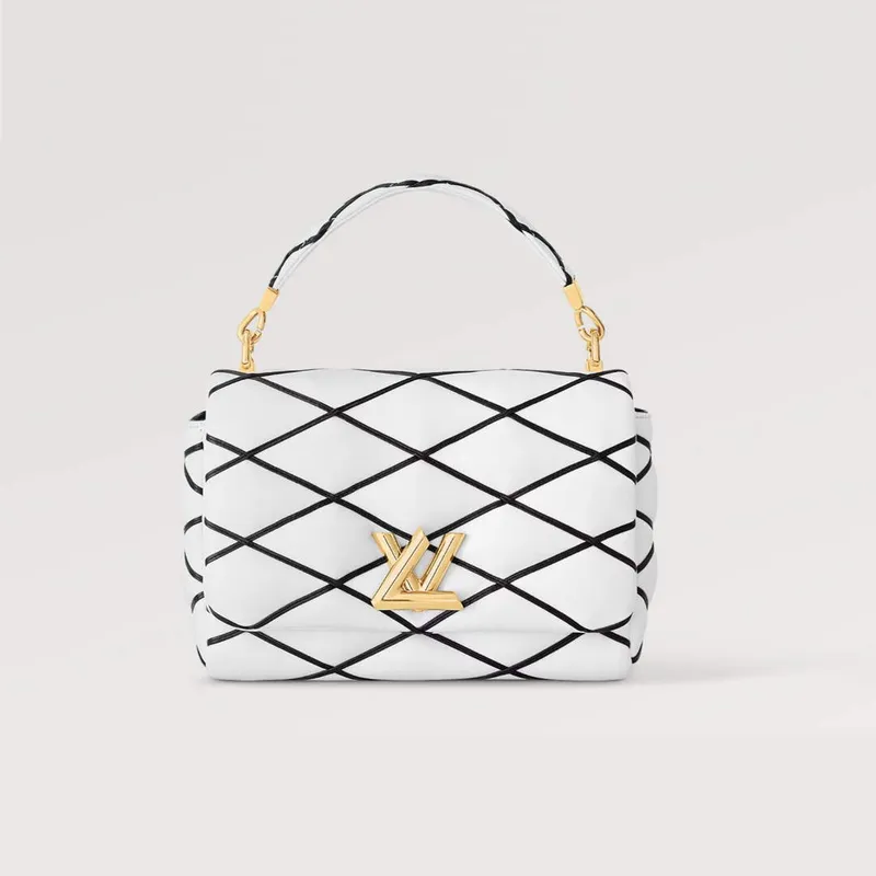 LV M22890 Louis Vuitton GO 14 MM Bag  White/Black