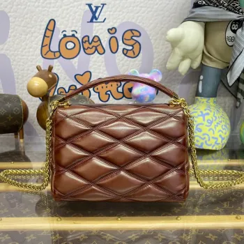 LV M23601 Louis Vuitton GO 14 MM Bag Smoked Tan
