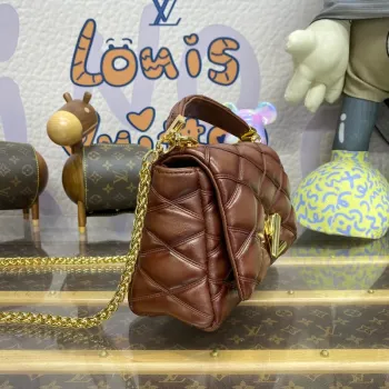 LV M23601 Louis Vuitton GO 14 MM Bag Smoked Tan