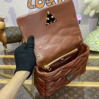 LV M23601 Louis Vuitton GO 14 MM Bag Smoked Tan