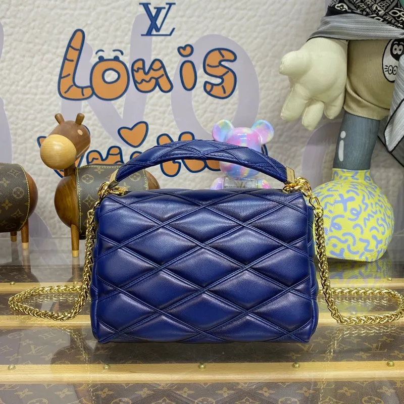 LV M23682 Louis Vuitton GO 14 MM Bag Bleu Marine