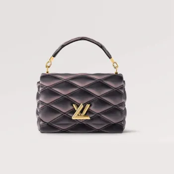 LV M23569 Louis Vuitton GO 14 MM Bag Black / Pink