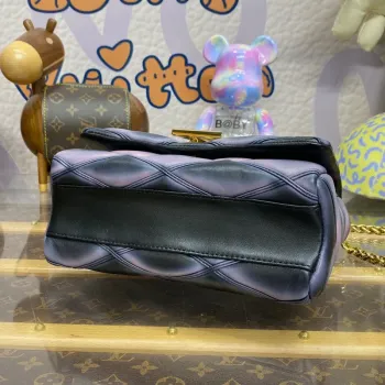 LV M23569 Louis Vuitton GO 14 MM Bag Black / Pink