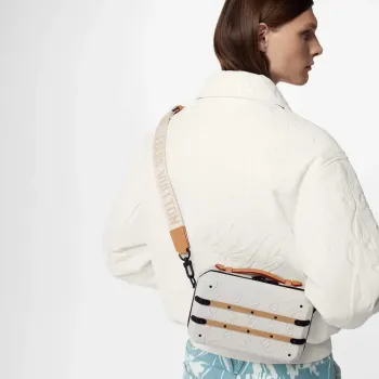 LV M21950 Louis Vuitton Future Trunk Bag Calf leather White