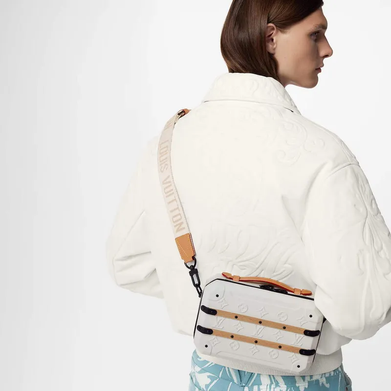 LV M21950 Louis Vuitton Future Trunk Bag Calf leather White