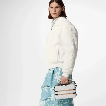 LV M21950 Louis Vuitton Future Trunk Bag Calf leather White