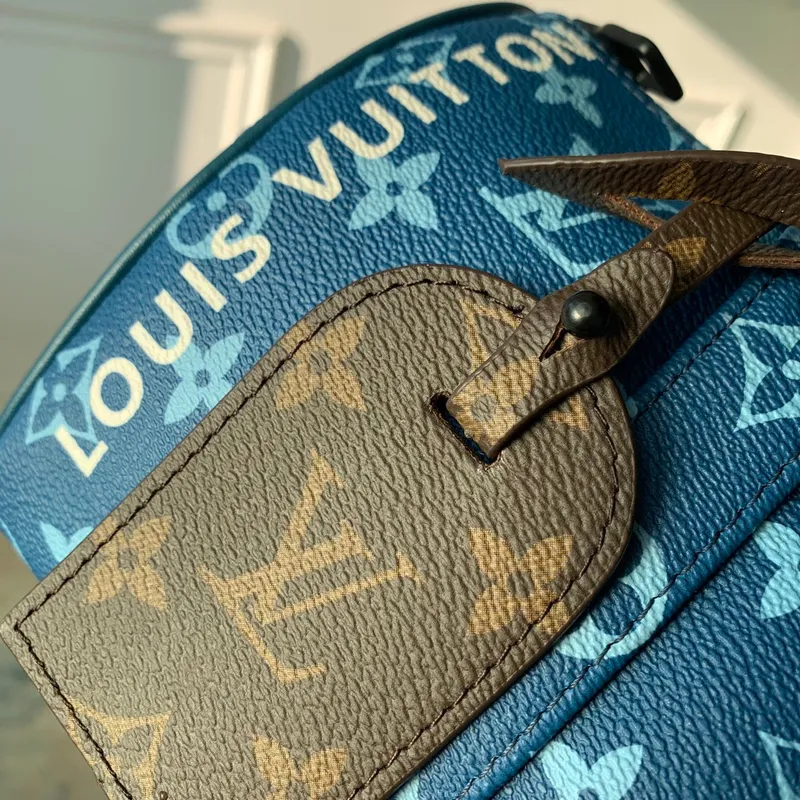 LV  M46803 Louis Vuitton Keepall Bandoulière 25 City Bag Atlantic Blue