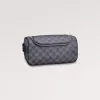LV N47625 Louis Vuitton  Toiletry Pouch  Damier Graphite Canvas