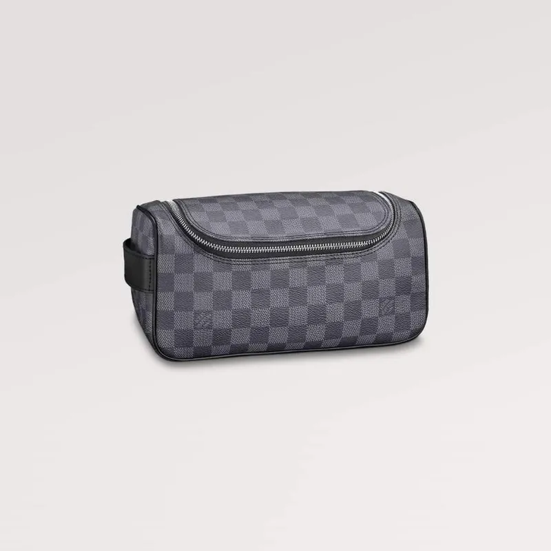 LV N47625 Louis Vuitton  Toiletry Pouch  Damier Graphite Canvas
