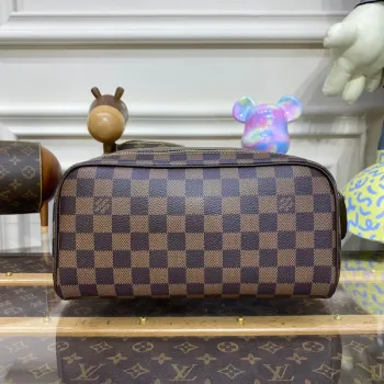 LV N40127 Louis Vuitton  Dopp Kit Toilet Pouch  Damier Ebene Canvas
