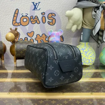 LV M44494 Louis Vuitton Dopp Kit Toilet Pouch Monogram Eclipse Coated Canvas