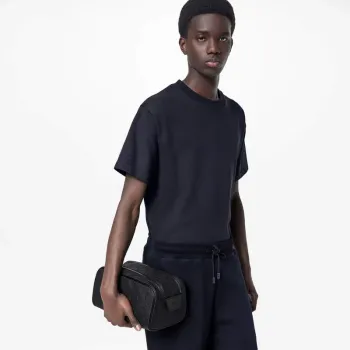 LV M59478 Louis Vuitton Dopp Kit Taurillon Monogram leather Black