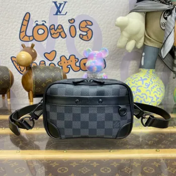 LV M82542 Louis Vuitton Alpha Nano Bag Damier Canvas Black