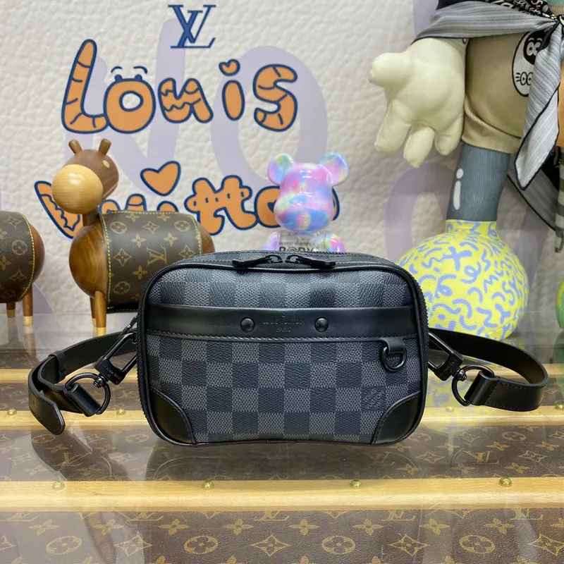 LV M82542 Louis Vuitton Alpha Nano Bag Damier Canvas Black