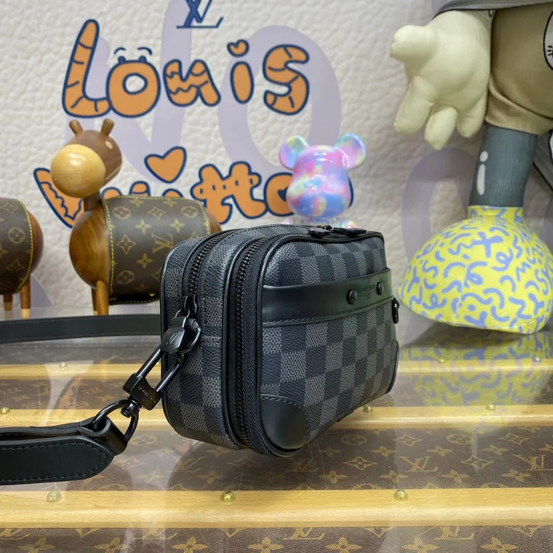 LV M82542 Louis Vuitton Alpha Nano Bag Damier Canvas Black