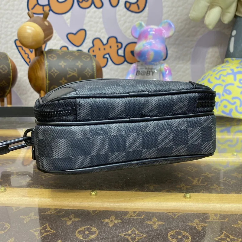 LV M82542 Louis Vuitton Alpha Nano Bag Damier Canvas Black