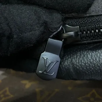 LV M82598 Louis Vuitton S Lock Pochette Monogram Empreinte Leather Black