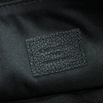 LV M82598 Louis Vuitton S Lock Pochette Monogram Empreinte Leather Black