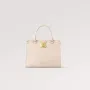LV M23637 Louis Vuitton  Lock & Go Bag Lockme Grained Calf Leather Quartz White