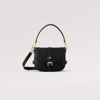 LV M23469 Louis Vuitton Saumur BB Handbag Black