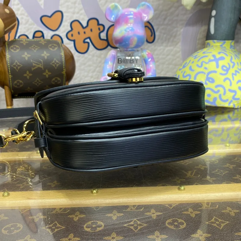 LV M23469 Louis Vuitton Saumur BB Handbag Black