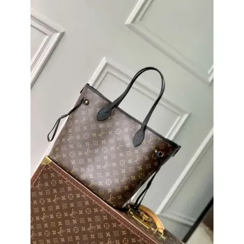 LV M11946 Louis Vuitton Neverfull Inside Out MM Handbag Black