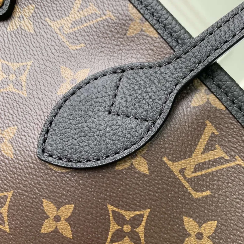 LV M11946 Louis Vuitton Neverfull Inside Out MM Handbag Black