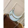 LV N85900 Louis Vuitton Loop Pm Ostrich leather Bag Blue Glaze