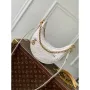 LV N85900 Louis Vuitton Loop Pm Ostrich leather Bag White Pearl