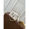 LV N85911 Louis Vuitton Vanity Chain Pouch Ostrich leather Bag White Pearl