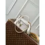 LV N85911 Louis Vuitton Vanity Chain Pouch Ostrich leather Bag White Pearl